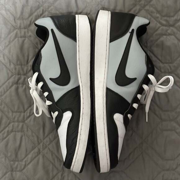 Nike Ebernon Low Premium Trainers White / Black / Wolf Grey - Picture 2 of 6